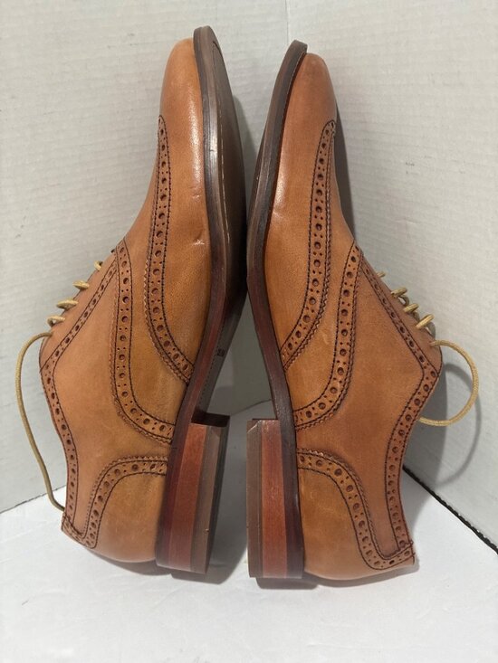 Cole Haan Williams Wingtip Oxford dress shoes in British Tan leather mens 9.5 main image 7